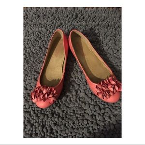 Naturalizer Coral Ballet Flats with Flower Detail